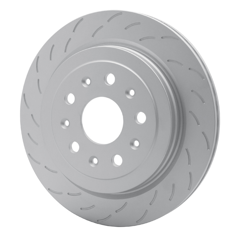 Cadillac CTS Brake Rotor (1) - Left Rear - R1 Concepts - GeoSPEC Coated, Slotted - `15-`19